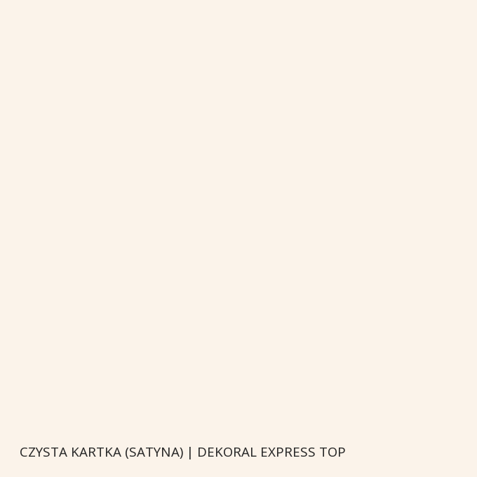 Czysta kartka (satyna) | Dekoral EXPRESS TOP