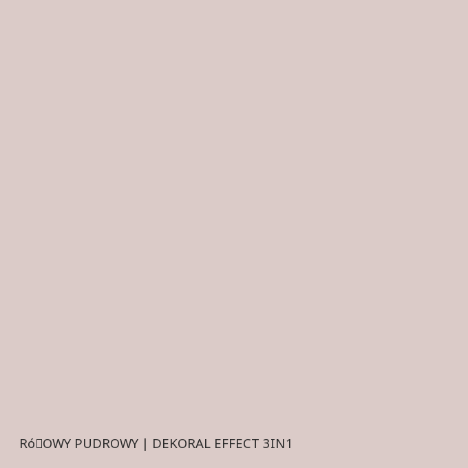 Różowy pudrowy | Dekoral EFFECT 3in1