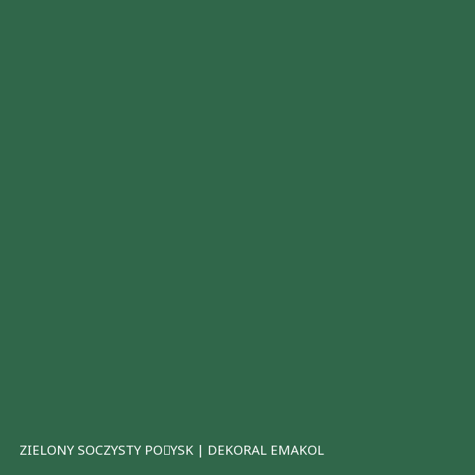Zielony soczysty połysk | Dekoral EMAKOL