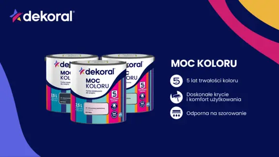 Farba lateksowa Dekoral MOC KOLORU
