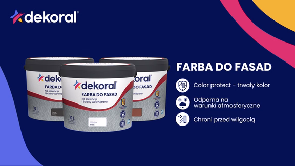 Dekoral farba do fasad benefity