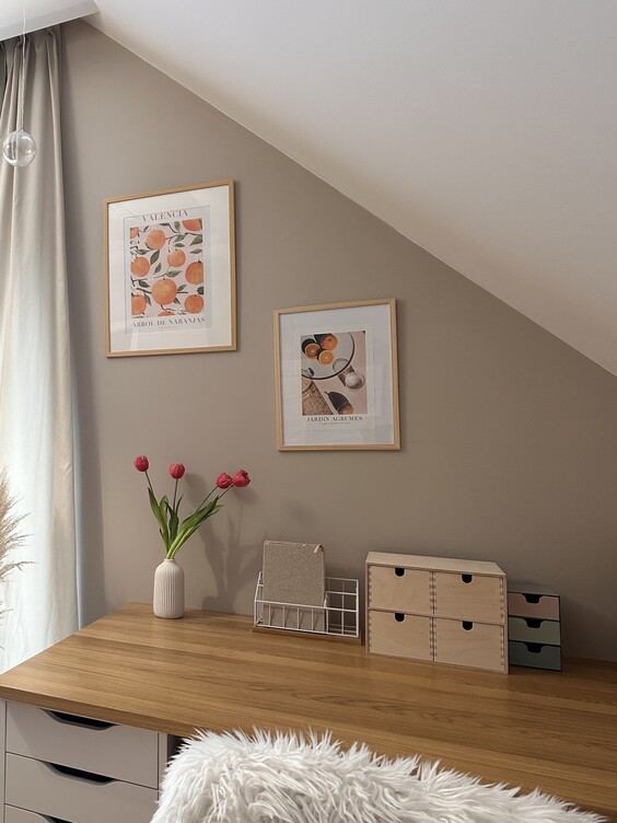 Ściany pomalowane Beżowo szary Dekoral EFFECT 3in1