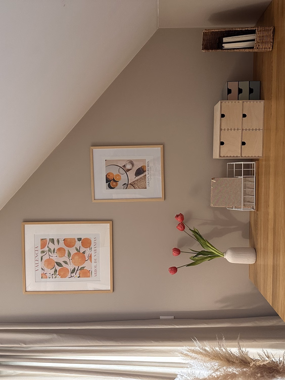 Domowe biuro pomalowane farbą Dekoral EFFECT 3in1