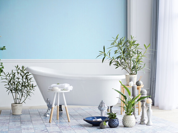 Błękitna łazienka