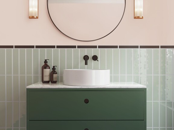 Modny duet w łazience