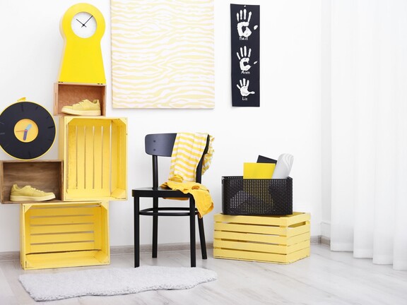 Dekoracje w odcieniu żółtym